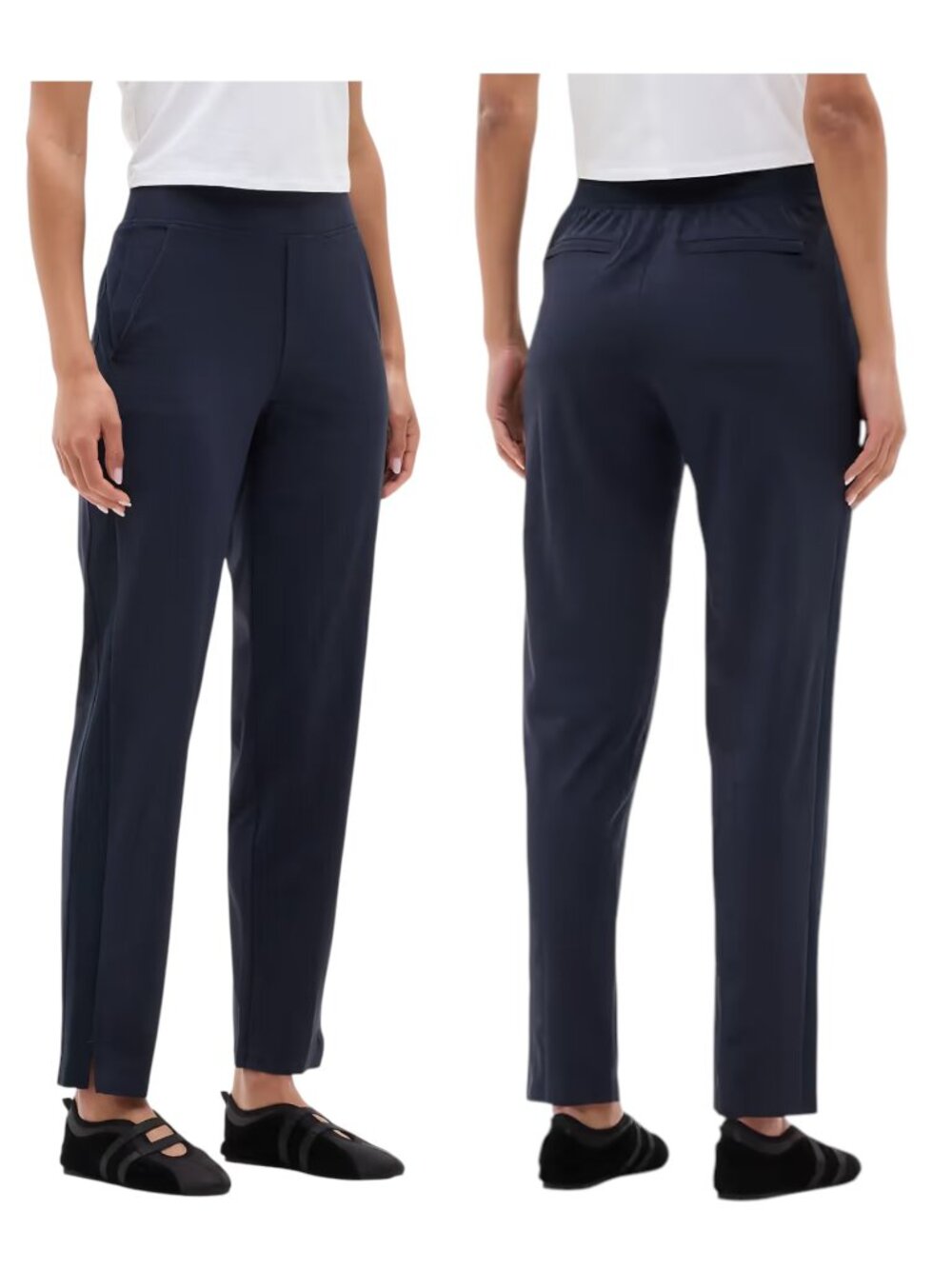 Athleta Endless High Rise Pant Wrinkle Resistant Travel - Black - 14